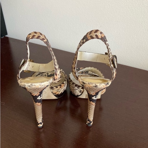Jet Set 6 by Michael Kors Snake Print High Heels - Picture 3 of 4